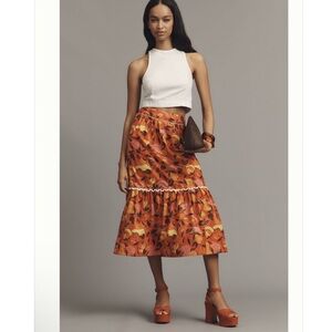 Nwt farm Rio flare hem midi skirt